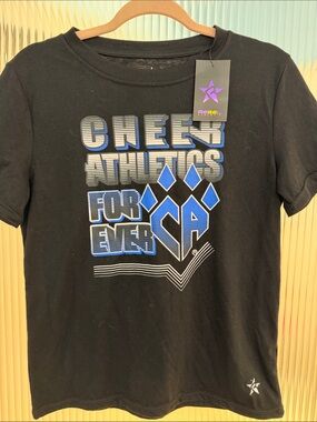 Rebel Black & Blue Graphic Short Sleeve Tee - Kids